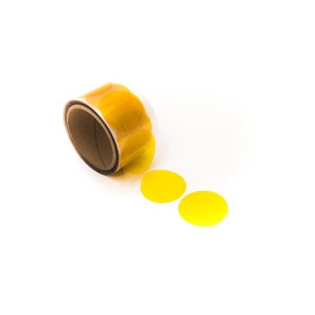 Bertech High Temperature Polyimide Masking Discs, 2 in. W x 2.5 mil Thick, Amber PPD-2